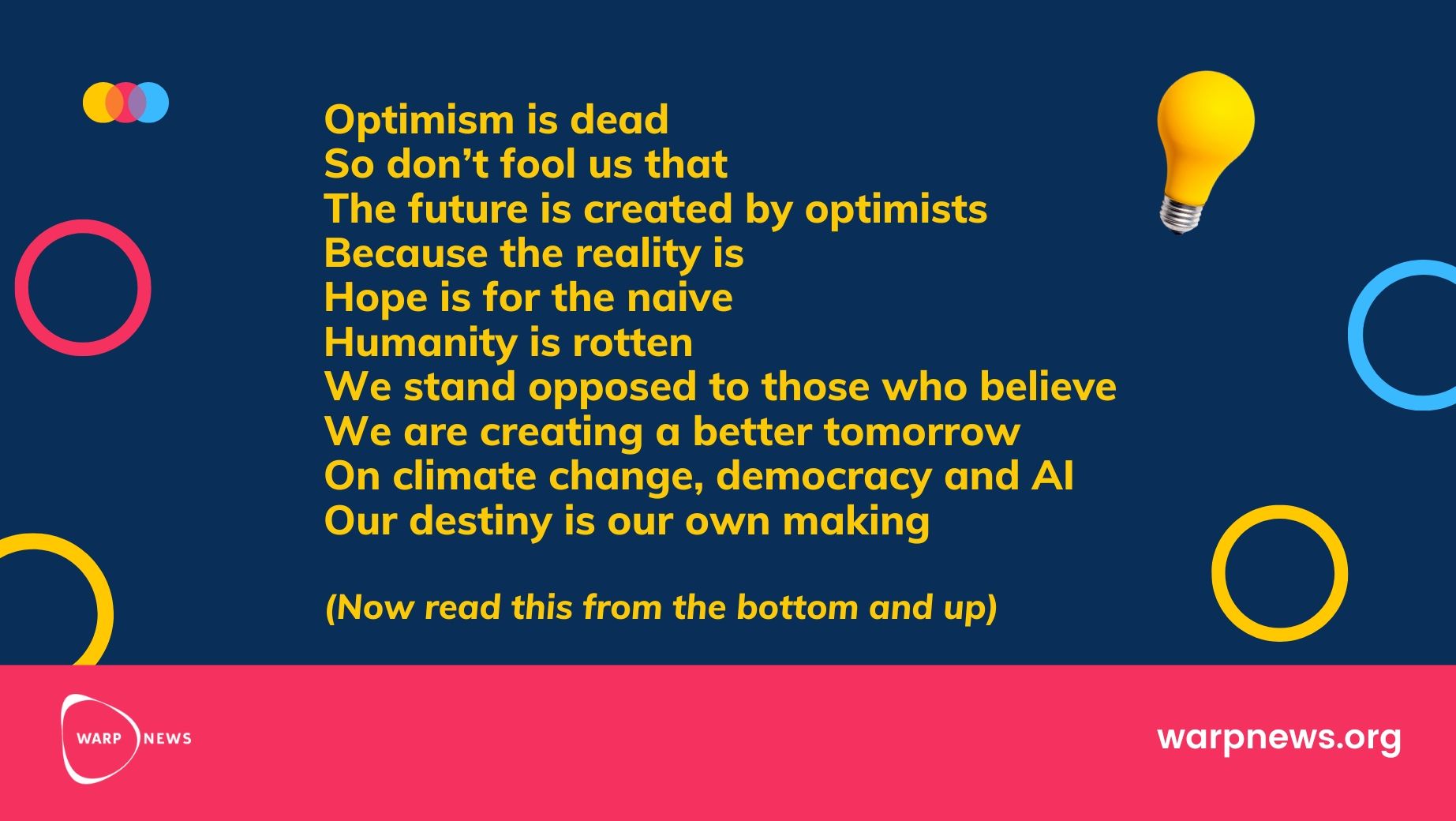 🔃 Optimism is dead